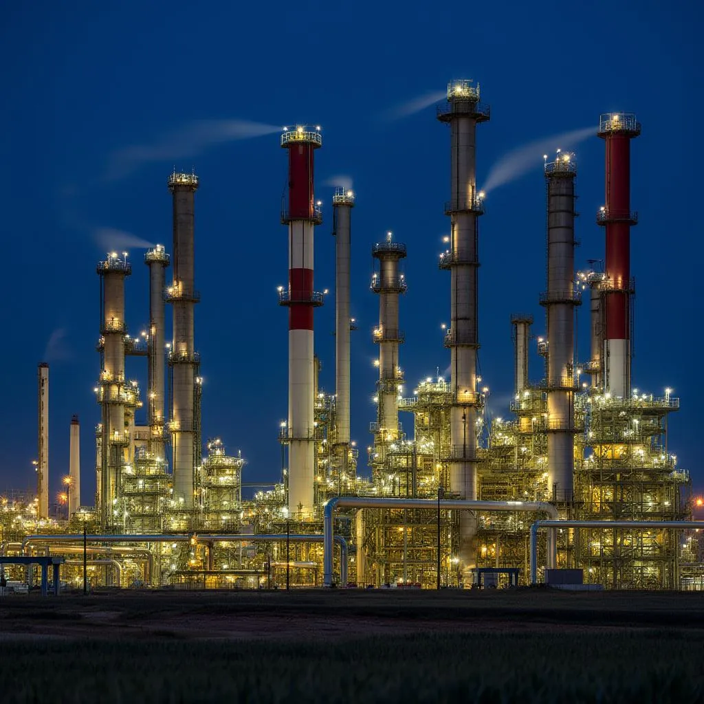 Refinería de YPF en La Plata